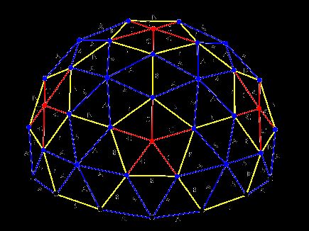 8v geodesic dome calculator